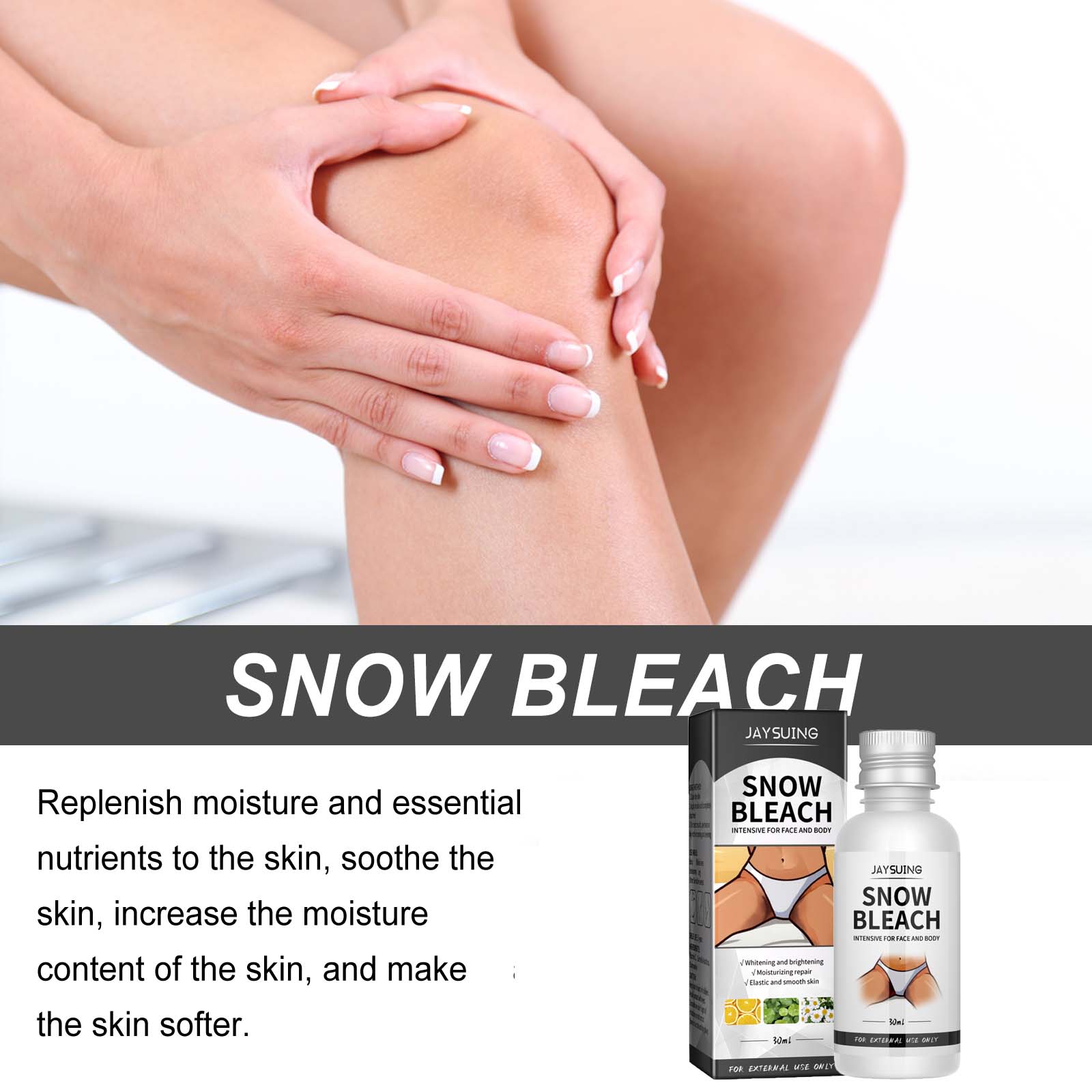 Body Snow Bleach Cream Nicotin - огляд і ціна Luxury Lifestyle Products
