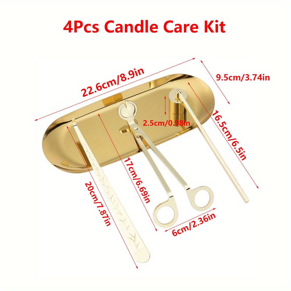 4pcs/set Luxury Candle Care Ki - огляд і ціна Quiet Luxury Lifestyle