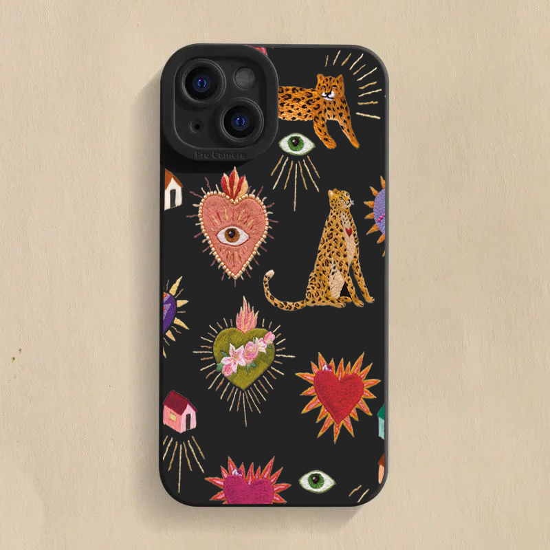 Floral Leopard Eyes Phone Case - огляд і ціна Samsung Galaxy S24